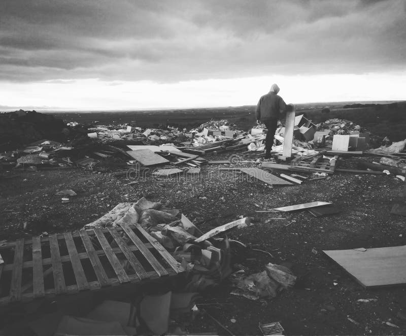 Garbage in the Place of EL Clot Stock Image Image of dump