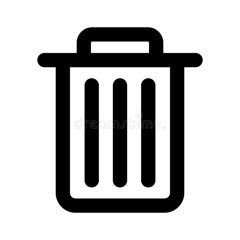 Garbage Line Style vector icon which can easily modify or edit stock illustration