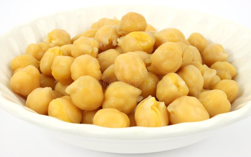Garbanzo beans in bowl stock image. Image of protein 12537209