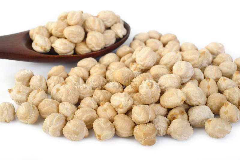 Garbanzo Beans Seed on White Stock Image Image of organic, food 54966113
