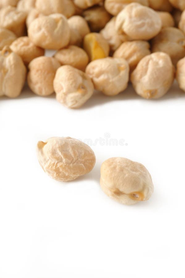 Garbanzo bean in bowl stock image. Image of white, uncooked 44583825