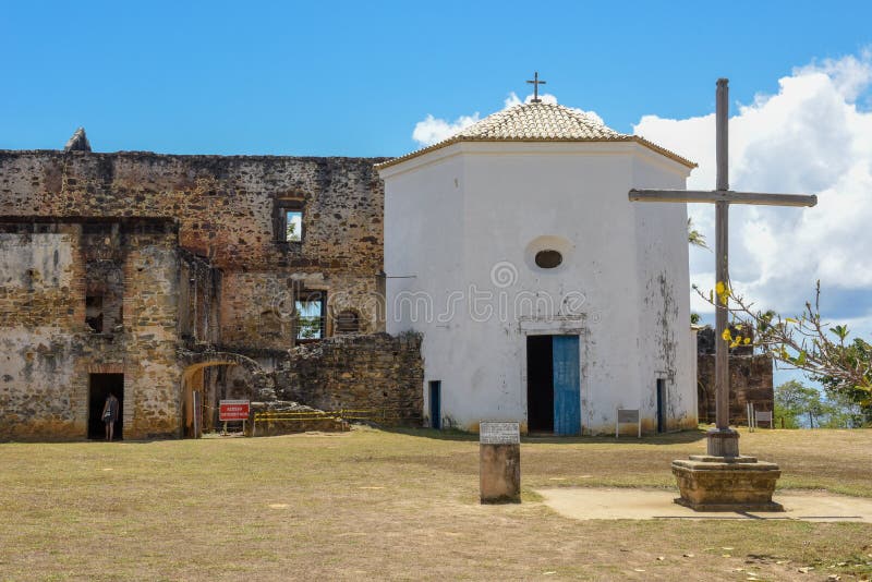 Garcia D`Avila Castle Remains and Chapel Near Praia Do Forte, Brazil