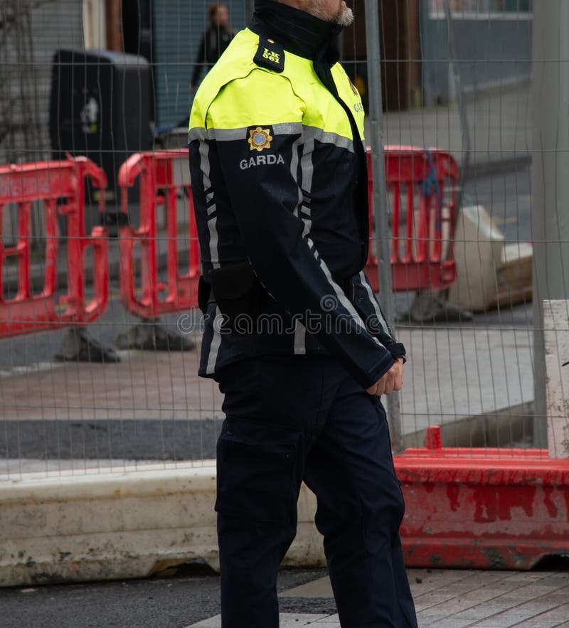 Uniform of the Garda, Limerick, Ireland, 20, August, 2022 Editorial