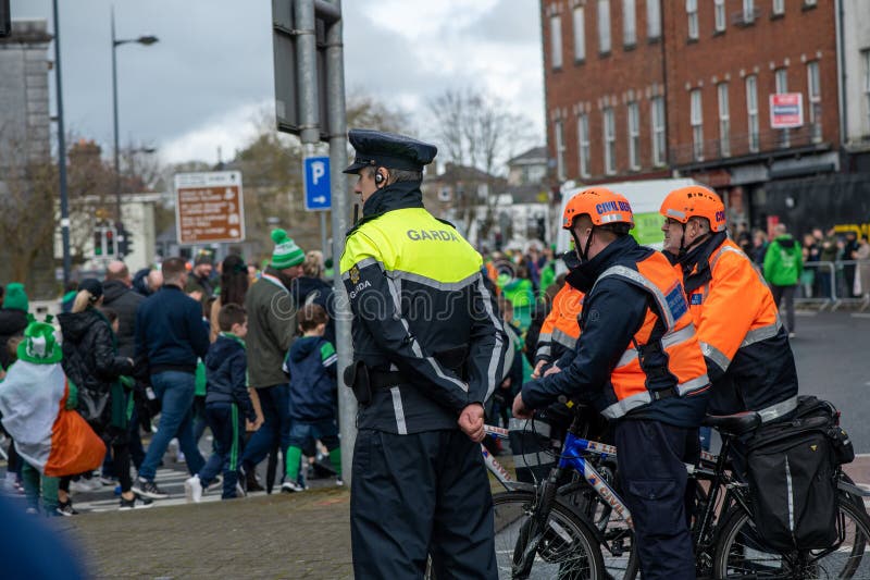 Uniform of the Garda, Limerick, Ireland, 20, August, 2022 Editorial