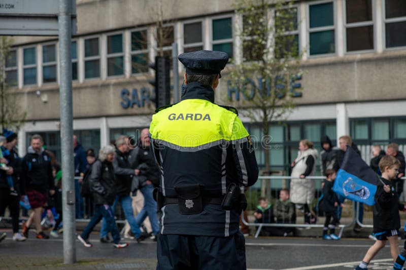 Uniform of the Garda, Limerick, Ireland, 20, August, 2022 Editorial