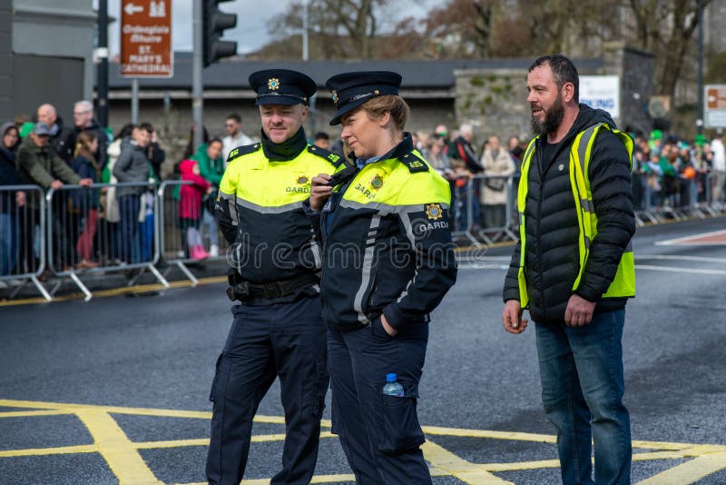 Uniform of the Garda, Limerick, Ireland, 20, August, 2022 Editorial
