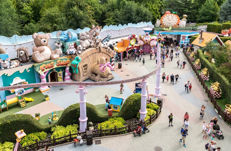 Gardaland Theme Park in Castelnuovo Del Garda, Italy.