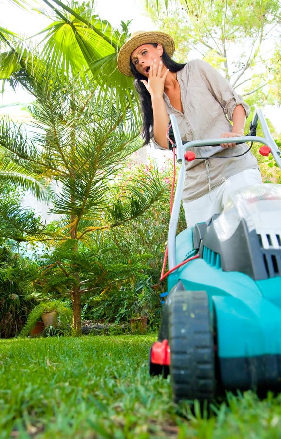 Garden activity royalty free stock photography