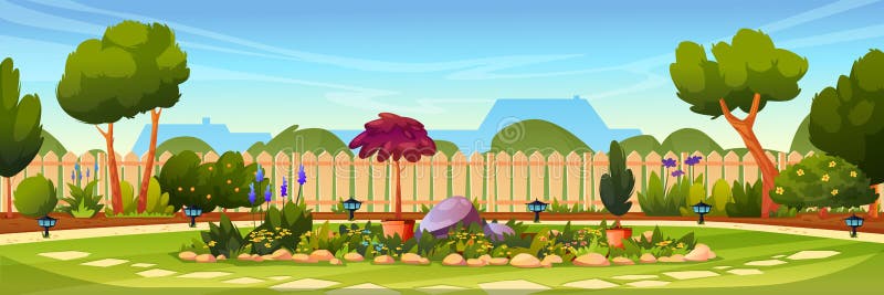 Cartoon Background Flower Garden Backyard Stock Illustrations – 488 Cartoon  Background Flower Garden Backyard Stock Illustrations, Vectors & Clipart -  Dreamstime