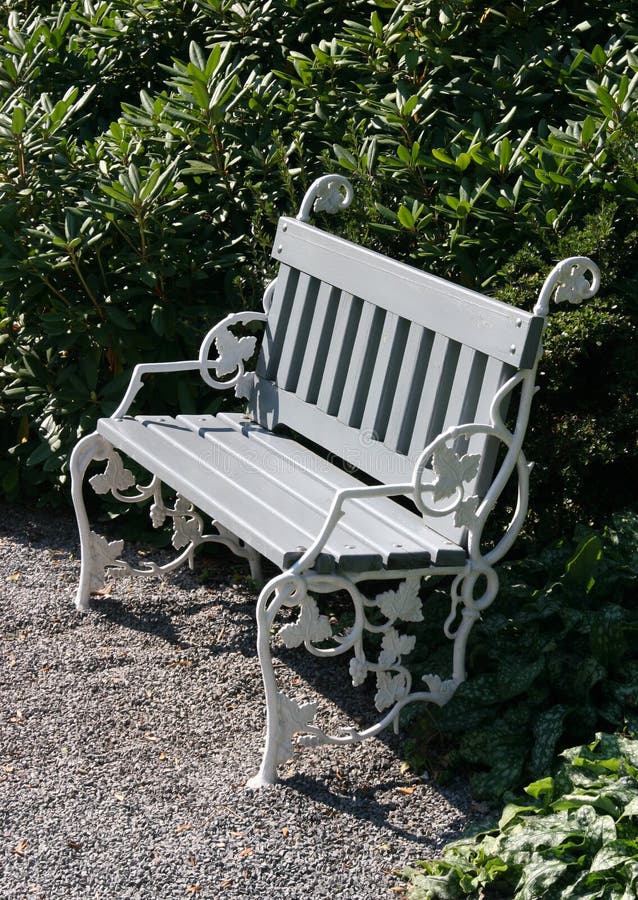 Garden bench stock images