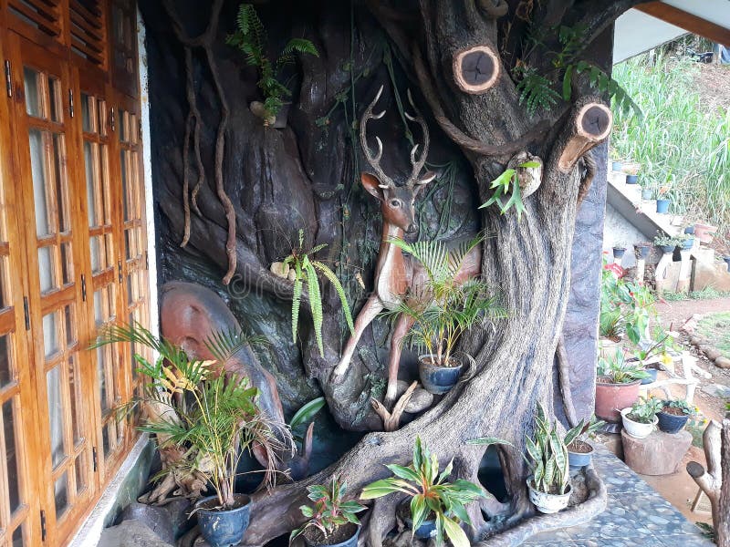 Garden design of sri lanka stock image. Image of leaves 125241311