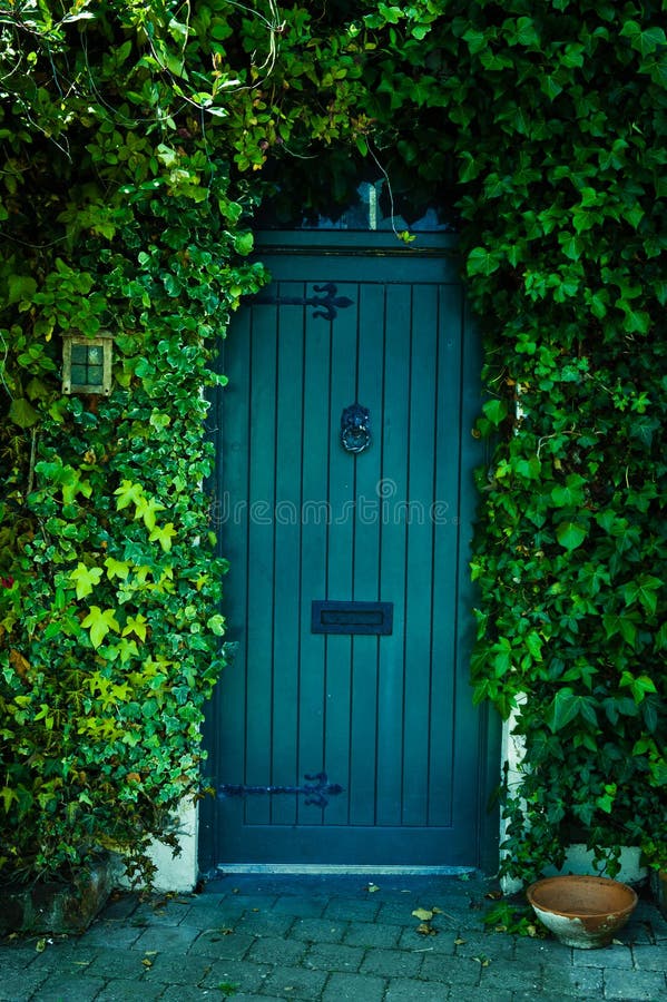 Garden Door stock photo. Image of green, wooden, plant 24447782