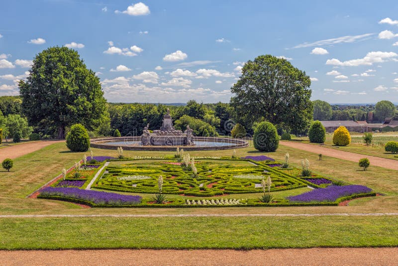 Garden and Flora Fountain, Witley Court, Worcestershire, England.