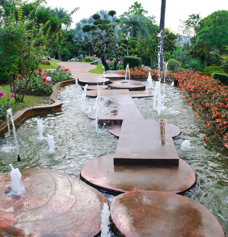 Garden flowers stock photos