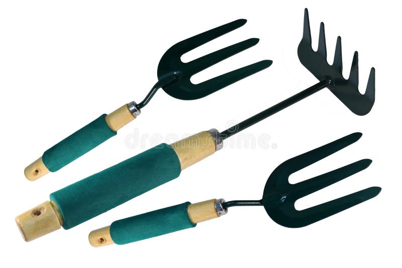 Garden fork and shovel. stock photo. Image of spoon - 105919774