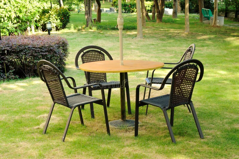 Garden Furniture royalty free stock photos