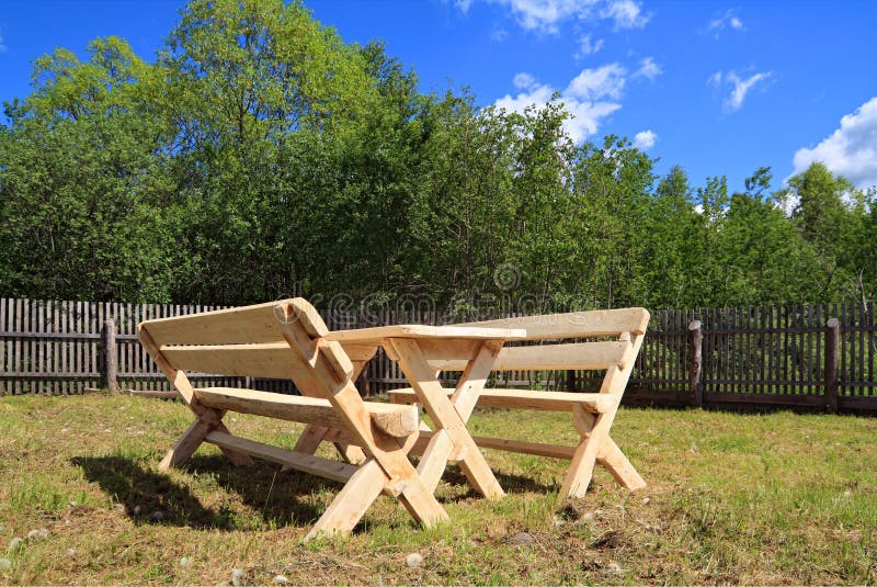 Garden furniture stock images