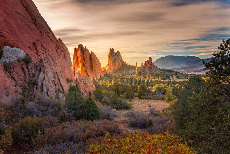 Garden of the gods, Colorado Springs, Colorado. Early in the morning