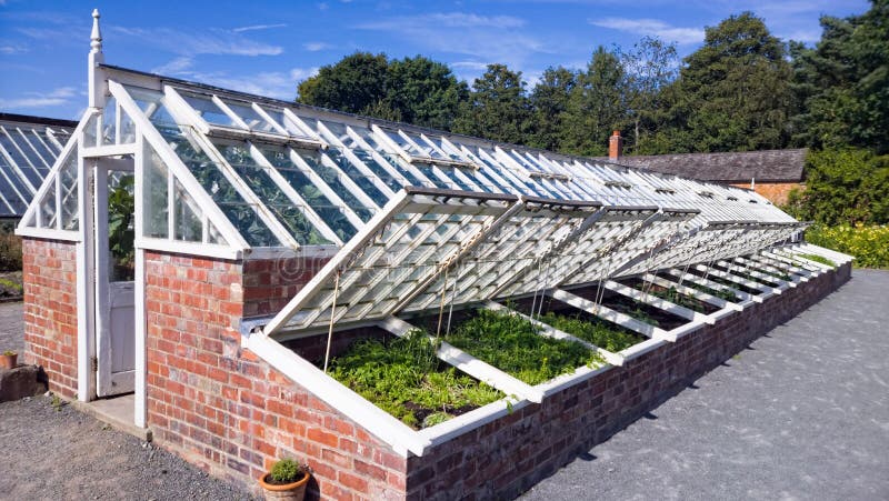 Garden Greenhouse Frame stock image. Image of gardening 