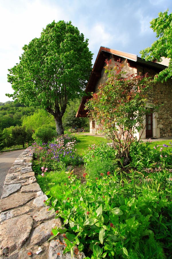Garden in the French Countryside Stock Image Image of countryside