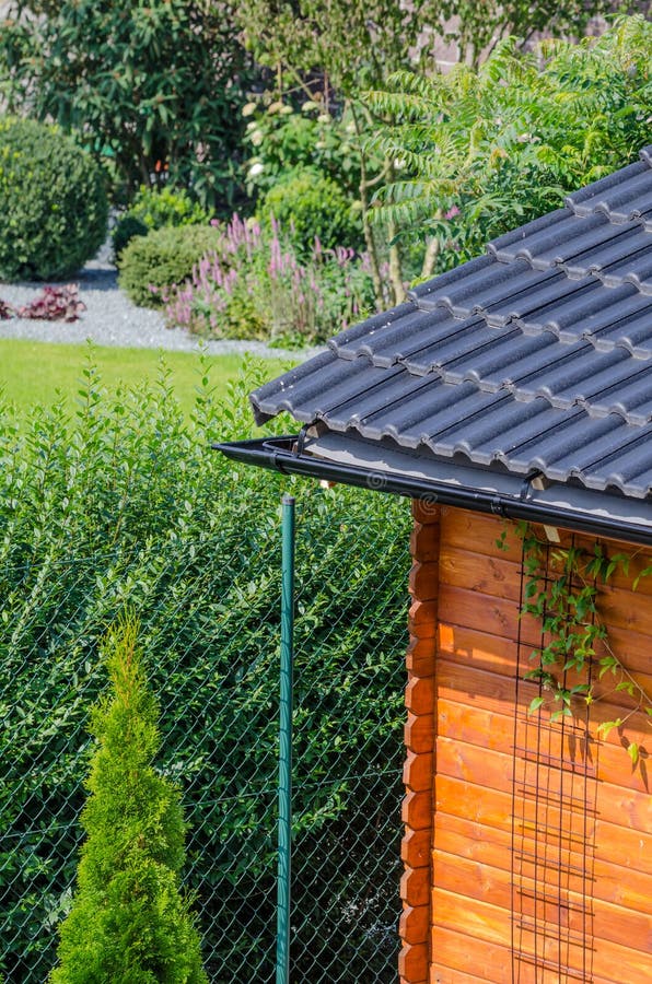 Garden house roof stock image. Image of grass, coast 44018345