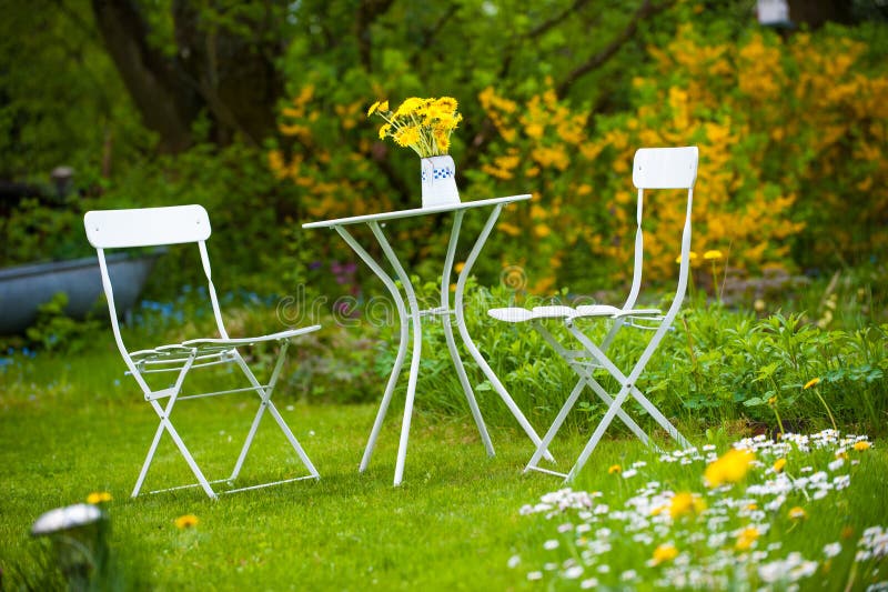 Garden idyll royalty free stock images