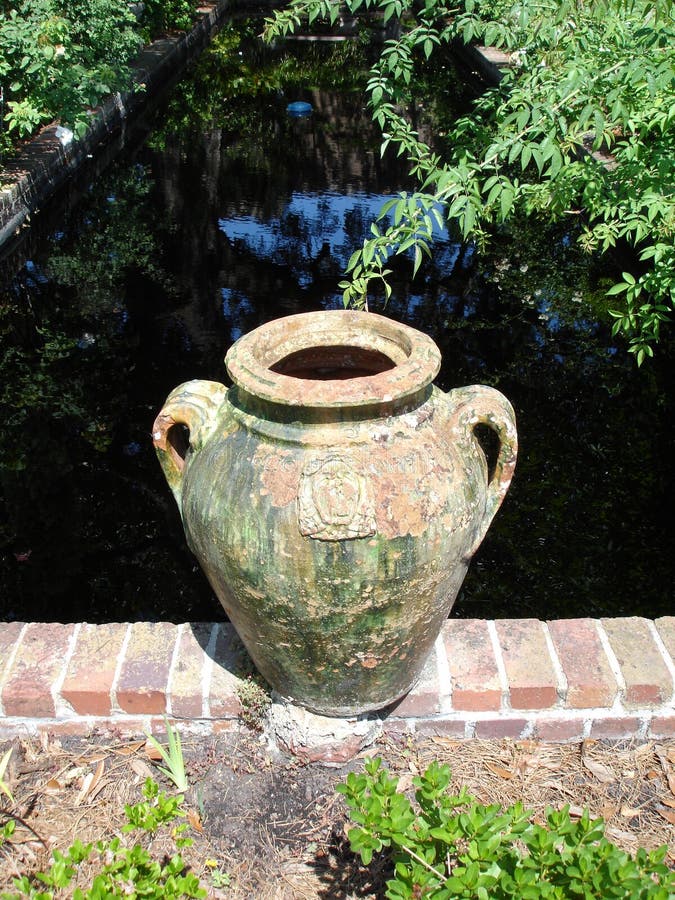 Garden Pot stock photo. Image of plants, gray, museum - 25413072