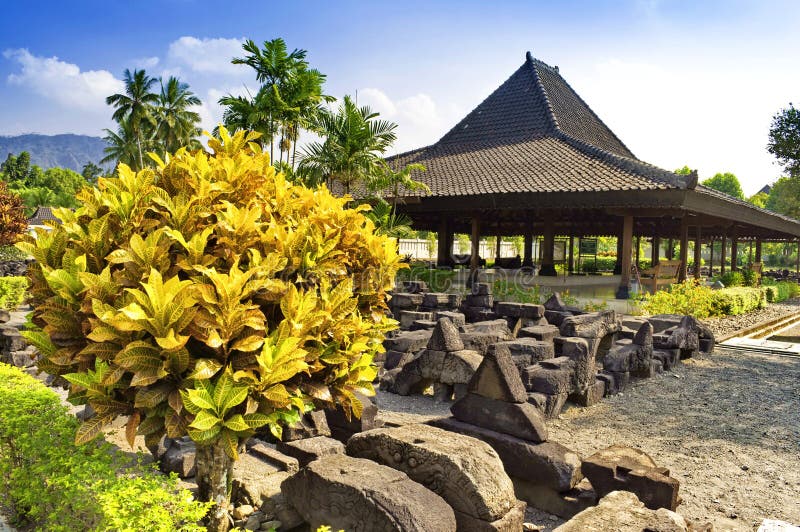 Garden in Prambanan temple site