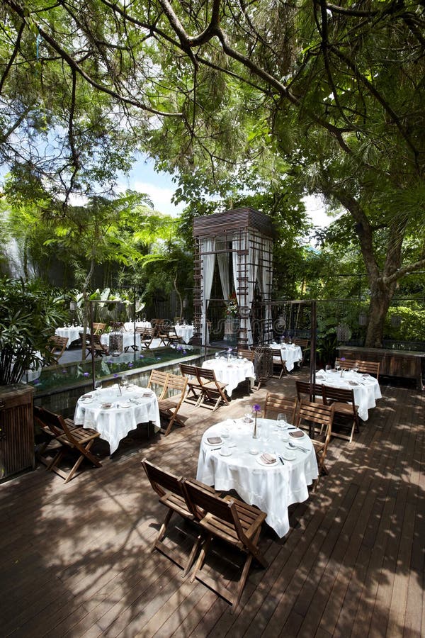 Beautiful Garden Restaurant Aisle Stock Image Image of floor, grass