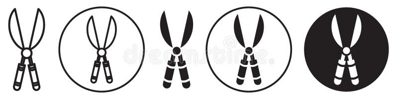 Garden Scissor Icon vector set collection for web vector illustration