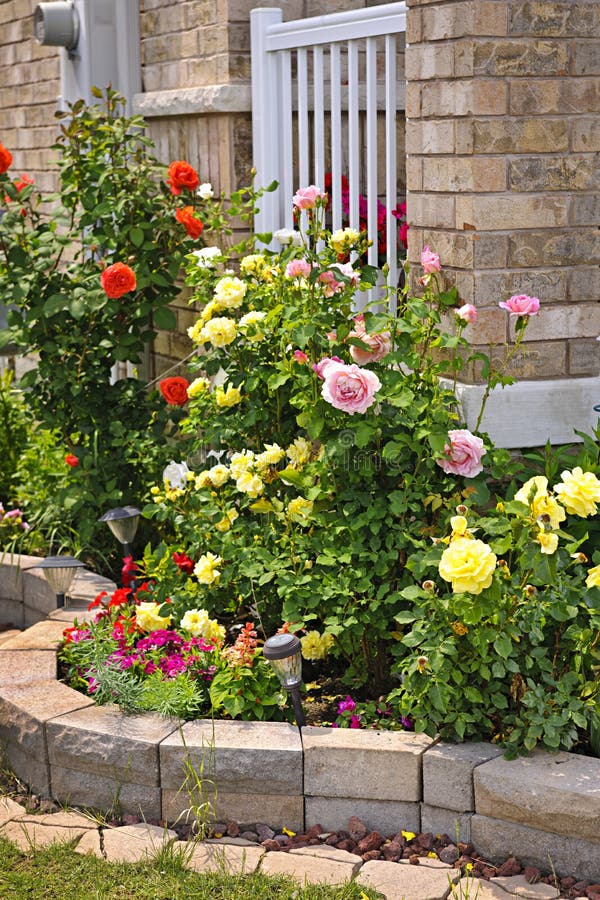 Garden with stone landscaping