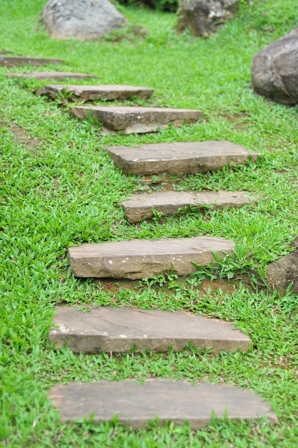 Garden stone path