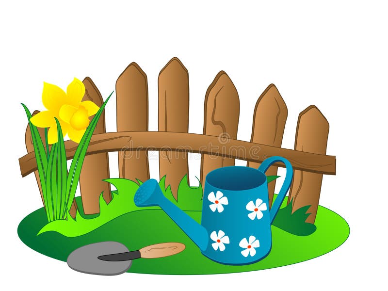 Забор картинка для огорода на окне в детском саду