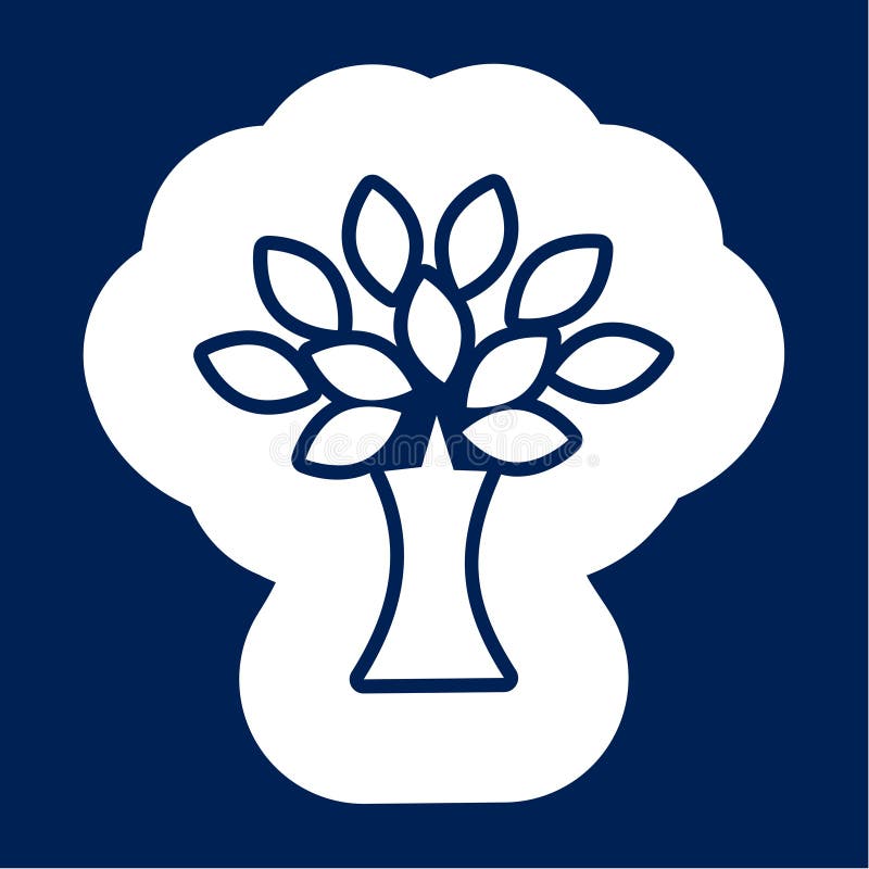 Garden tree icon - Illustration vector illustration