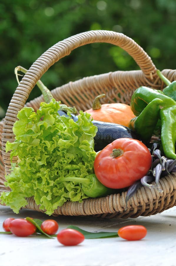 Garden vegetables basket