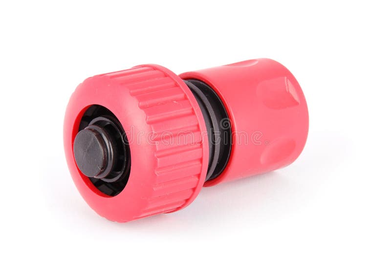 Garden Water Hose Nozzle and Connectors Stock Image Image of close