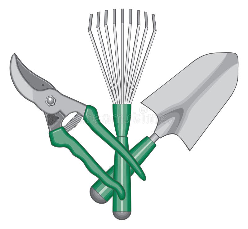 Gardener Hand Tools Logo stock vector. Illustration of gardening 20354669
