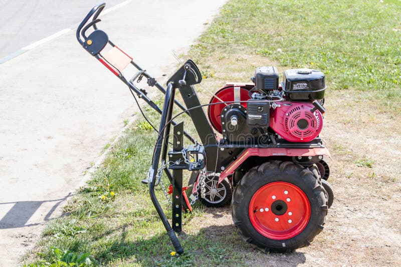 Gardening equipment stock image. Image of outside, tiller 32849499