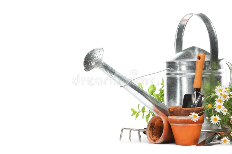 Gardening tools and flowers royalty free stock photos Gardening tools and flowers royalty free stock photos
