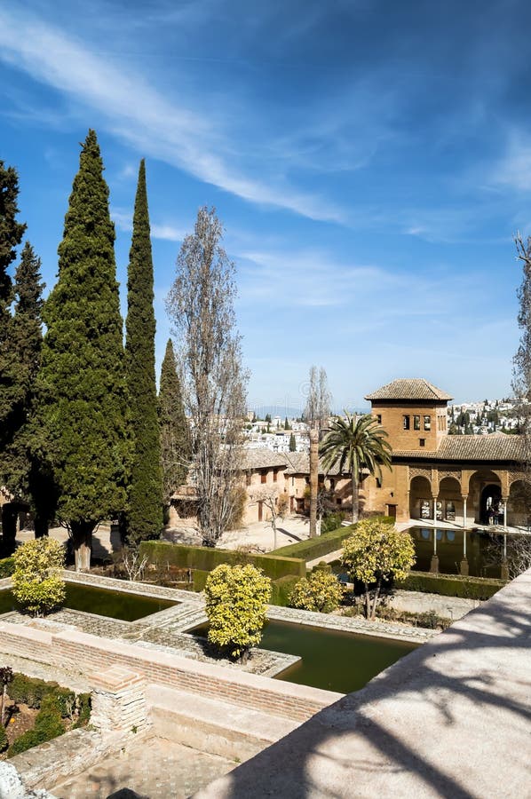 Gardens of Alhambra stock photo. Image of color, arches 25122518