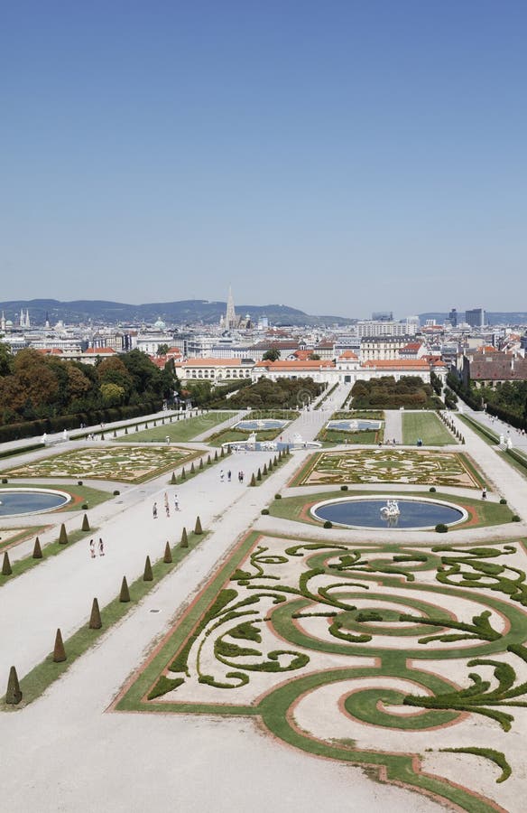 Gardens of the Belvedere Palace Editorial Image Image of royal