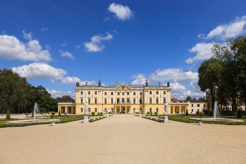 Branicki Palace in Bialystok Stock Photo Image of magnate, garden