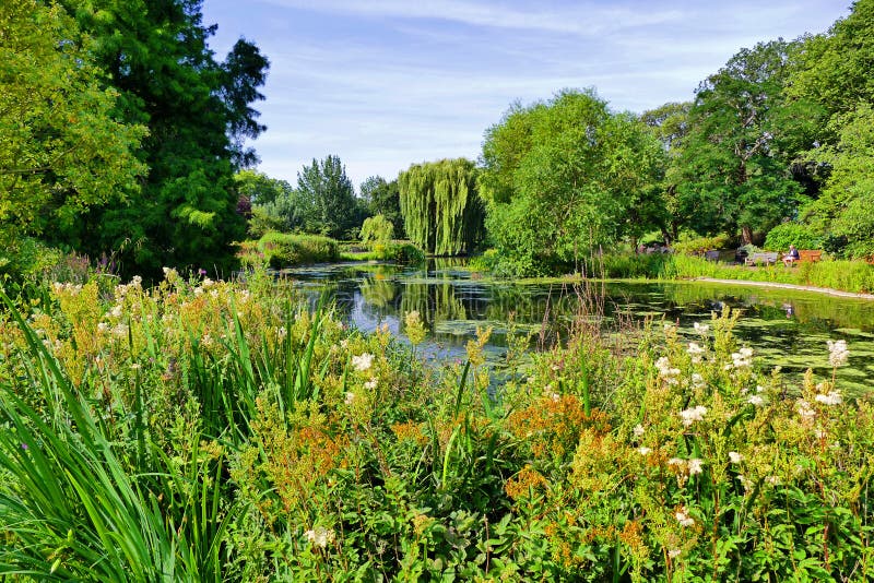 Gardenscape scénique chez Regent's Park à Londres, Royaume-Uni image libre de droits Gardenscape scénique chez Regent's Park à Londres, Royaume-Uni image libre de droits