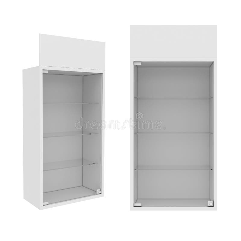 Wardrobe Isolated on White Background, 3D rendering, illustration. Wardrobe Isolated on White Background, 3D rendering, illustration