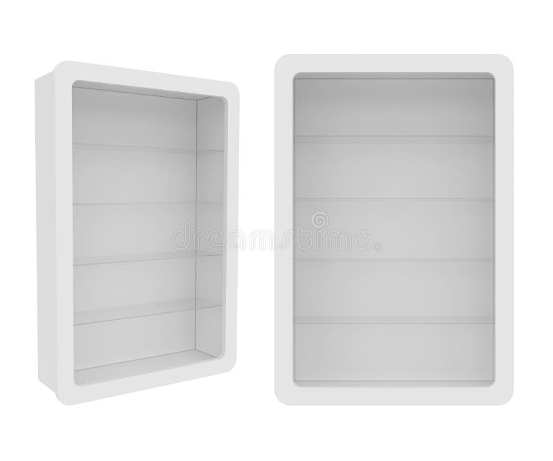 Wardrobe Isolated on White Background, 3D rendering, illustration. Wardrobe Isolated on White Background, 3D rendering, illustration