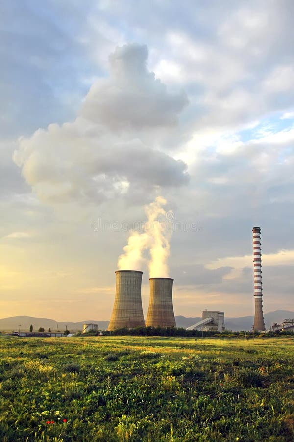 Centrale électrique photo stock