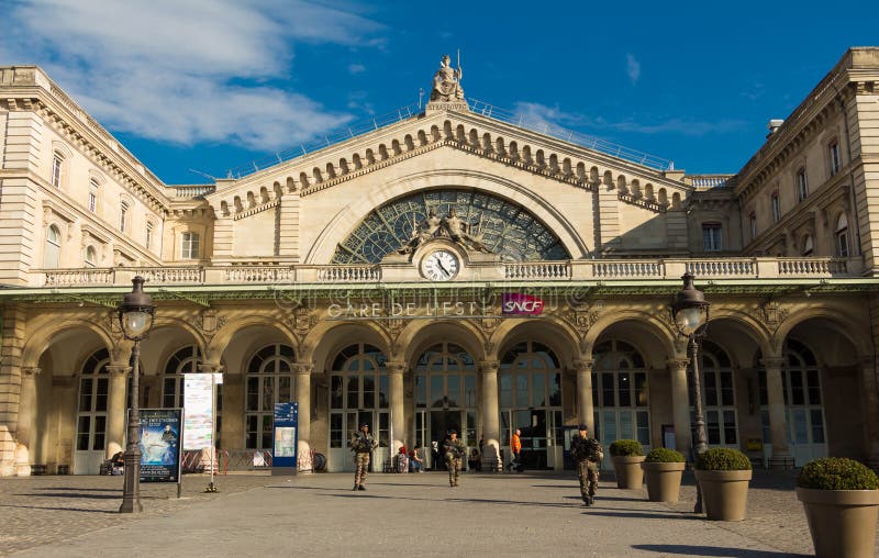 The Gare De L Est Railway Station, Paris, France. Editorial Image