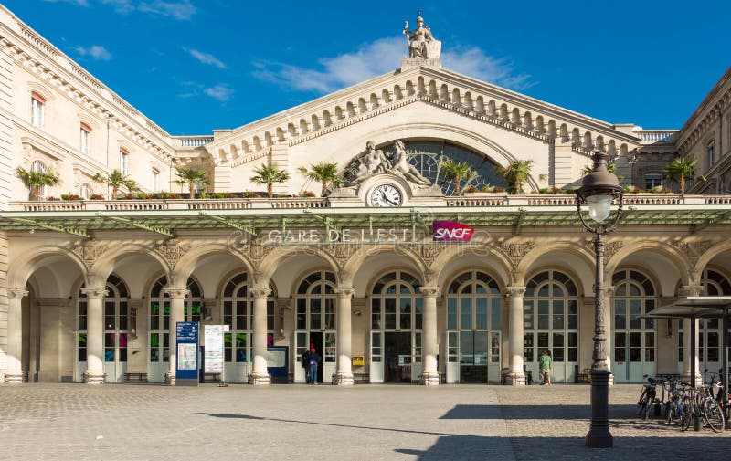 The Gare De L Est Railway Station, Paris, France. Editorial Photo