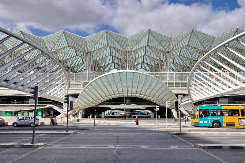 Gare do Oriente railway station in Lisbon