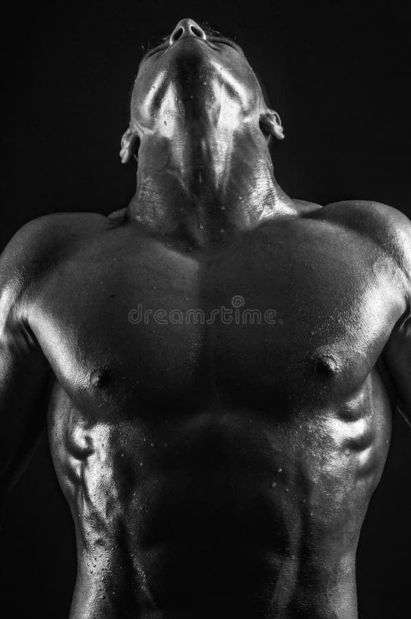 Pescoço masculino imagens de stock